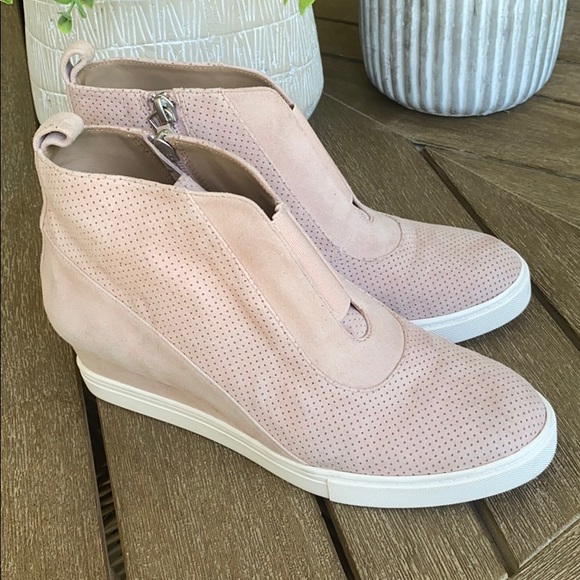 Linea Paolo Felicia Wedge Bootie Sneaker Blush 6.5 - Picture 6 of 11